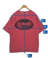 Schott（ショット）Tシャツ・カットソー 赤 サイズ:L メンズ/2200705024051