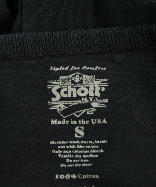 Schott（ショット）Tシャツ・カットソー 黒 サイズ:S メンズ/2200709568032