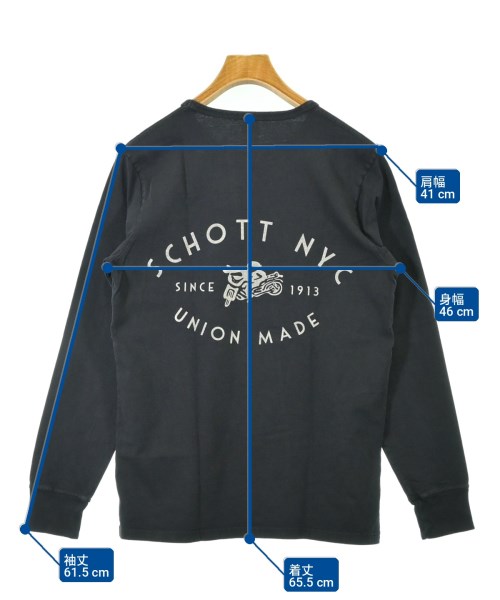 Schott（ショット）Tシャツ・カットソー 黒 サイズ:S メンズ/2200709568032