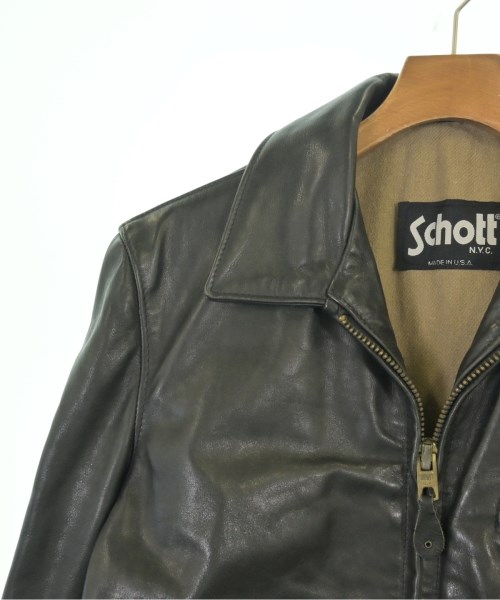 Schott（ショット）ライダース 黒 サイズ:40(XL位) メンズ/2200707815084