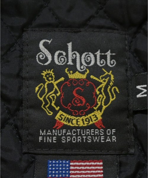 Schott（ショット）スタジャン 黄 サイズ:M メンズ/2200668330022