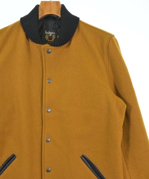 Schott（ショット）スタジャン 黄 サイズ:M メンズ/2200668330022