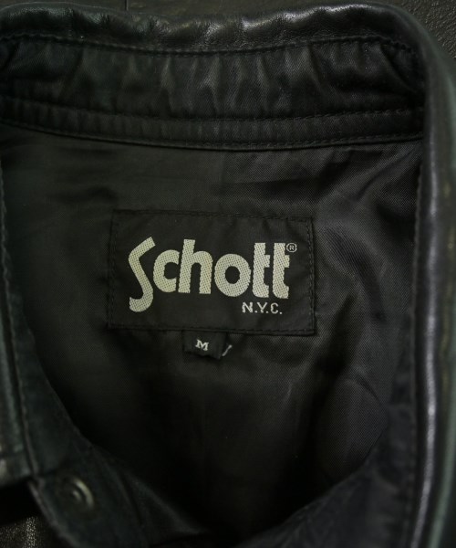 Schott（ショット）カジュアルシャツ 黒 サイズ:M メンズ/2200670946020