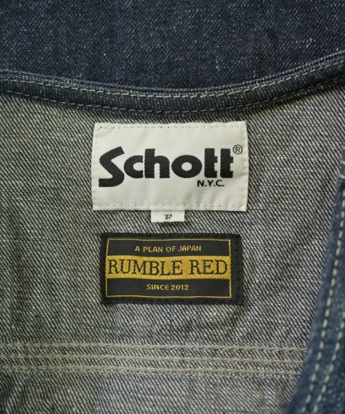 Schott（ショット）デニムジャケット 紺 サイズ:F レディース/2200682766029