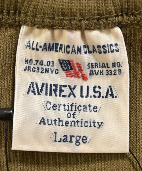 AVIREX（アヴィレックス）Tシャツ・カットソー カーキ サイズ:L メンズ/2200632522132