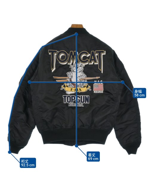 AVIREX（アヴィレックス）ミリタリーブルゾン 黒 サイズ:L メンズ/2200636226012