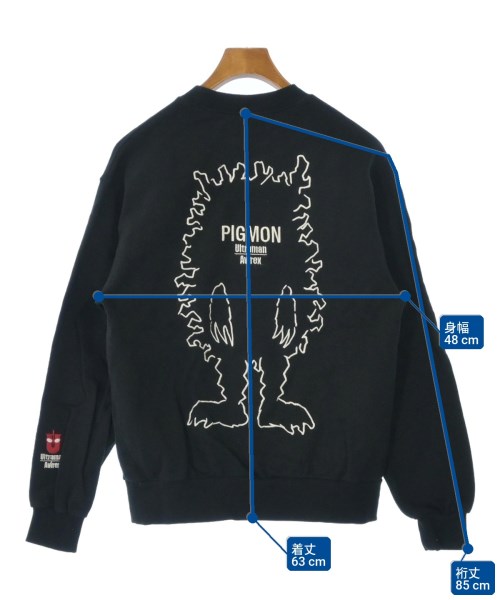 AVIREX（アヴィレックス）スウェット 黒 サイズ:M メンズ/2200640954161