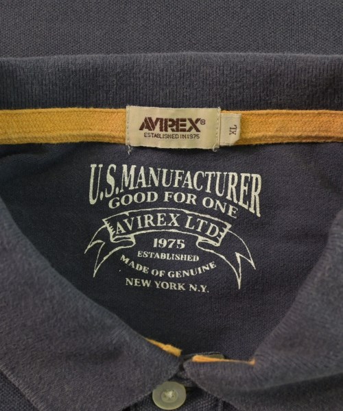 AVIREX（アヴィレックス）ポロシャツ グレー サイズ:XL メンズ/2200644327022