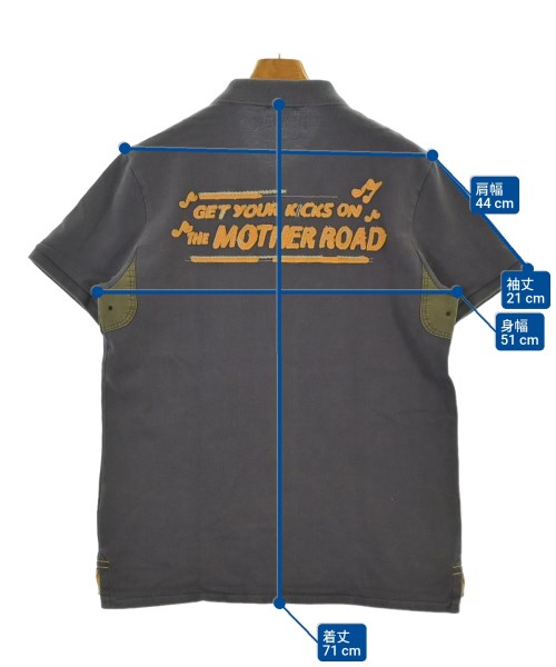 AVIREX（アヴィレックス）ポロシャツ グレー サイズ:XL メンズ/2200644327022