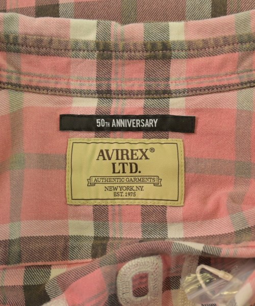 AVIREX（アヴィレックス）カジュアルシャツ ピンク サイズ:XL メンズ/2200536882028