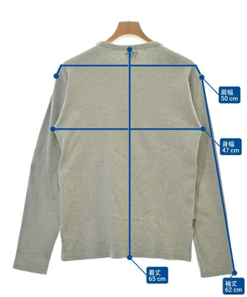 AVIREX（アヴィレックス）Tシャツ・カットソー グレー サイズ:L メンズ/2200622255026