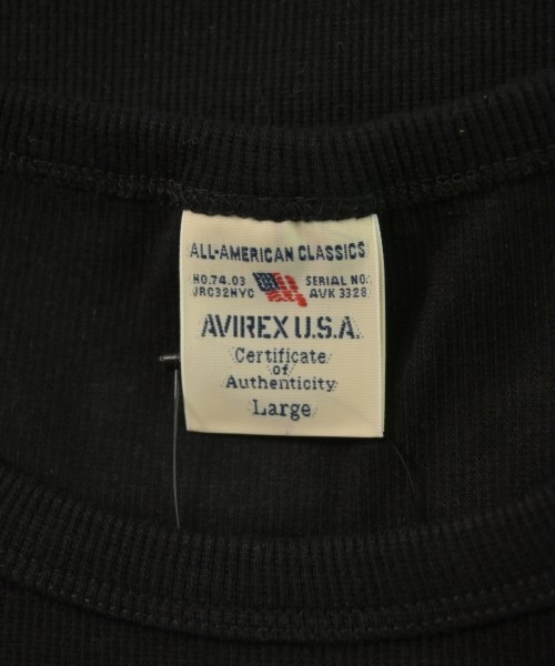 AVIREX（アヴィレックス）Tシャツ・カットソー 黒 サイズ:L メンズ/2200618205387