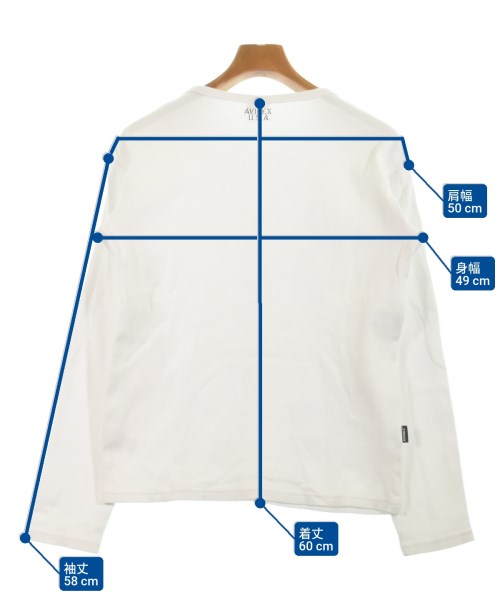 AVIREX（アヴィレックス）Tシャツ・カットソー 白 サイズ:L メンズ/2200621667080