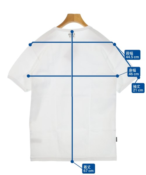 AVIREX（アヴィレックス）Tシャツ・カットソー 白 サイズ:L メンズ/2200621667370