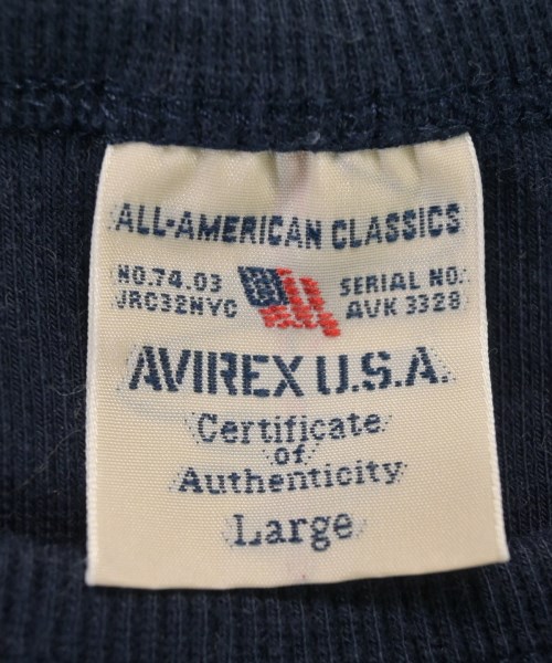 AVIREX（アヴィレックス）Tシャツ・カットソー 紺 サイズ:M メンズ/2200621667554
