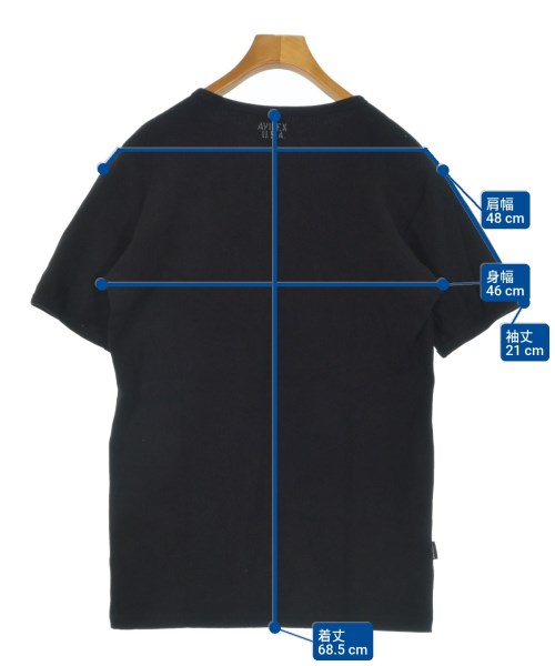AVIREX（アヴィレックス）Tシャツ・カットソー 黒 サイズ:L メンズ/2200621667561