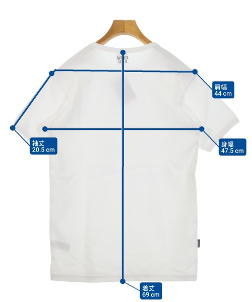 AVIREX（アヴィレックス）Tシャツ・カットソー 白 サイズ:L メンズ/2200621667677