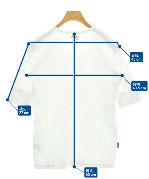AVIREX（アヴィレックス）Tシャツ・カットソー 白 サイズ:M メンズ/2200619251079
