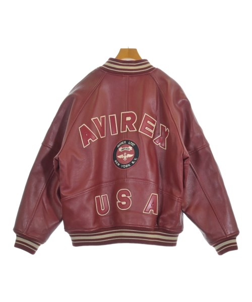 AVIREX（アヴィレックス）スタジャン 赤 サイズ:L メンズ/2200619413019
