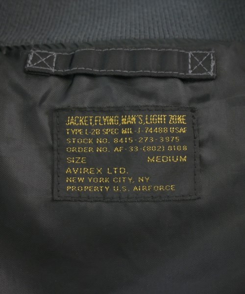 AVIREX（アヴィレックス）ミリタリーブルゾン 黒 サイズ:M メンズ/2200620068048