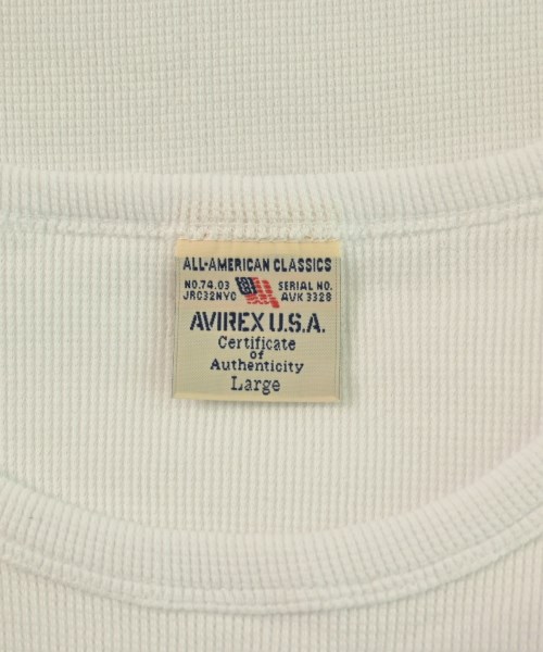 AVIREX（アヴィレックス）Tシャツ・カットソー 白 サイズ:L メンズ/2200606741354