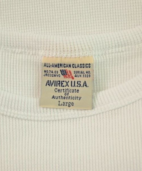 AVIREX（アヴィレックス）Tシャツ・カットソー 白 サイズ:L メンズ/2200606741361