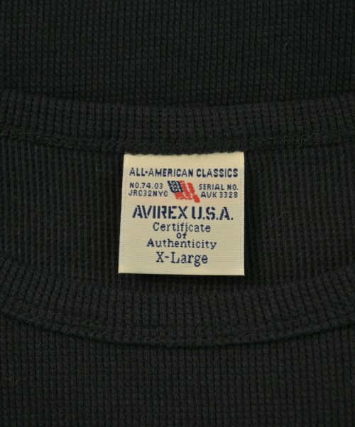 AVIREX（アヴィレックス）Tシャツ・カットソー 黒 サイズ:XL メンズ/2200606741378
