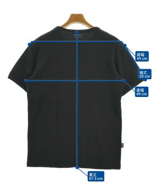 AVIREX（アヴィレックス）Tシャツ・カットソー 黒 サイズ:XL メンズ/2200606741378