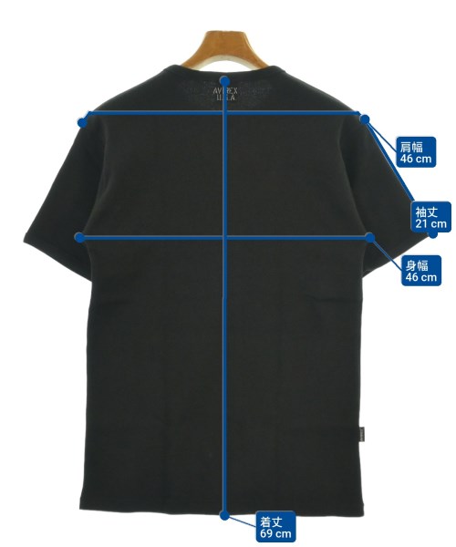AVIREX（アヴィレックス）Tシャツ・カットソー 黒 サイズ:L メンズ/2200606741415
