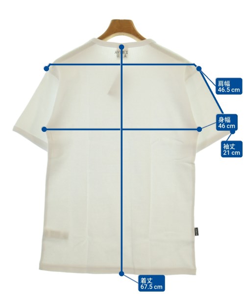 AVIREX（アヴィレックス）Tシャツ・カットソー 白 サイズ:L メンズ/2200606741422