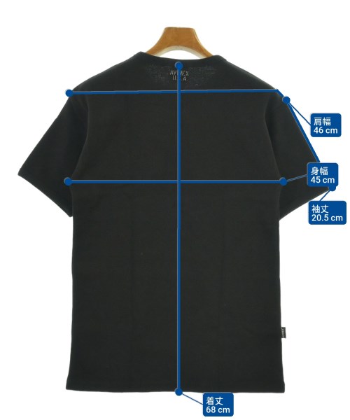 AVIREX（アヴィレックス）Tシャツ・カットソー 黒 サイズ:L メンズ/2200606741439
