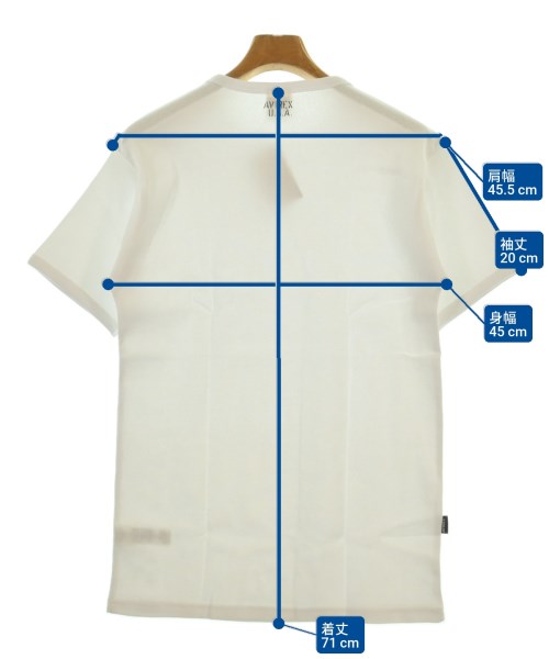 AVIREX（アヴィレックス）Tシャツ・カットソー 白 サイズ:L メンズ/2200606741484