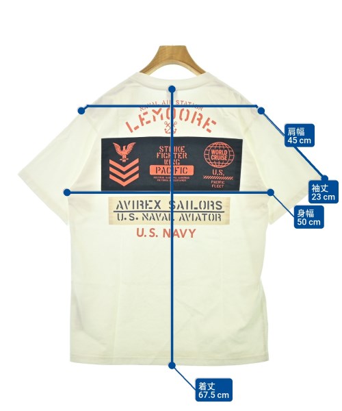 AVIREX（アヴィレックス）Tシャツ・カットソー 白 サイズ:M メンズ/2200681986091