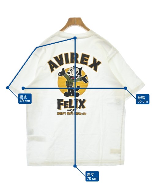 AVIREX（アヴィレックス）Tシャツ・カットソー 白 サイズ:XL メンズ/2200694313099