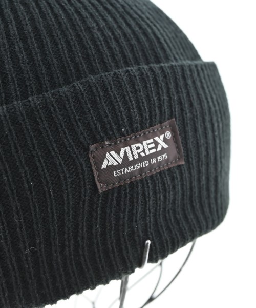 AVIREX（アヴィレックス）ニットキャップ・ビーニー 黒 サイズ:- メンズ/2200688952297