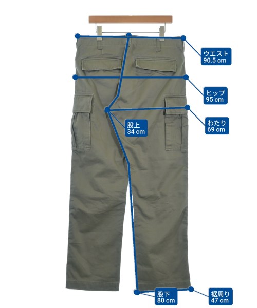 AVIREX（アヴィレックス）カーゴパンツ カーキ サイズ:XL メンズ/2200692512302