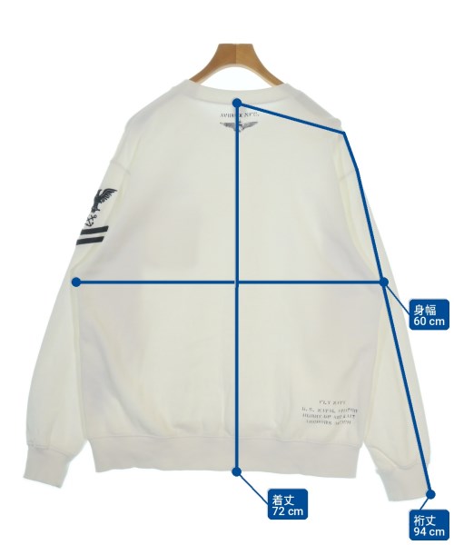AVIREX（アヴィレックス）スウェット 白 サイズ:2XL メンズ/2200698516052