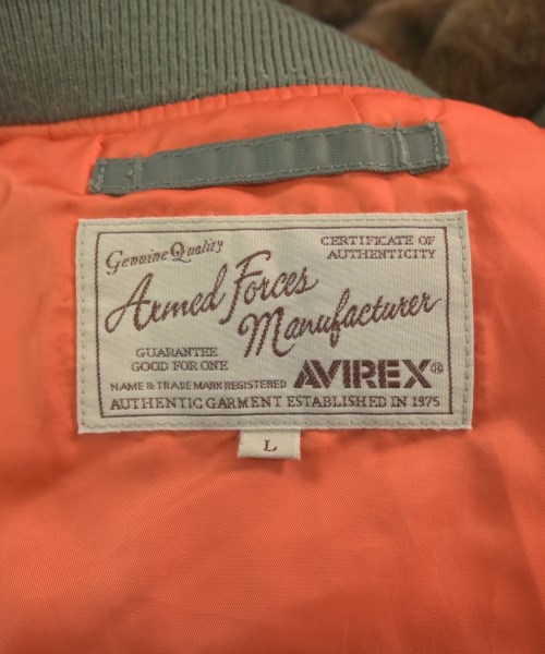 AVIREX（アヴィレックス）ミリタリーブルゾン カーキ サイズ:L メンズ/2200657421014