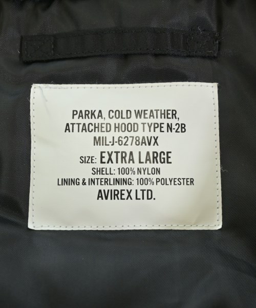 AVIREX（アヴィレックス）ダウンジャケット/ダウンベスト 黒 サイズ:XL メンズ/2200659394040