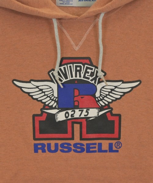 AVIREX（アヴィレックス）パーカー オレンジ サイズ:L メンズ/2200645829129