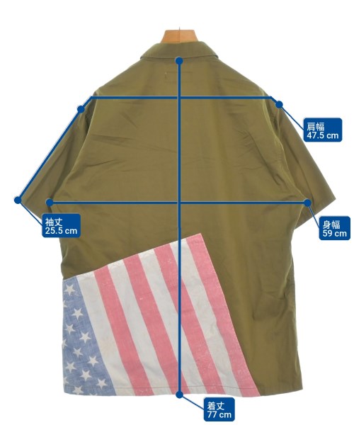 AVIREX（アヴィレックス）カジュアルシャツ カーキ サイズ:2XL メンズ/2200707994161