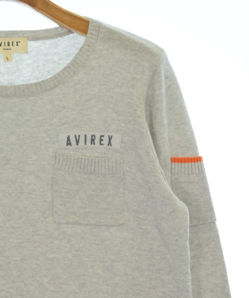AVIREX（アヴィレックス）ニット・セーター グレー サイズ:L レディース/2200665235016