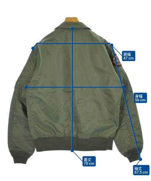 AVIREX（アヴィレックス）ミリタリーブルゾン カーキ サイズ:XL メンズ/2200667803022