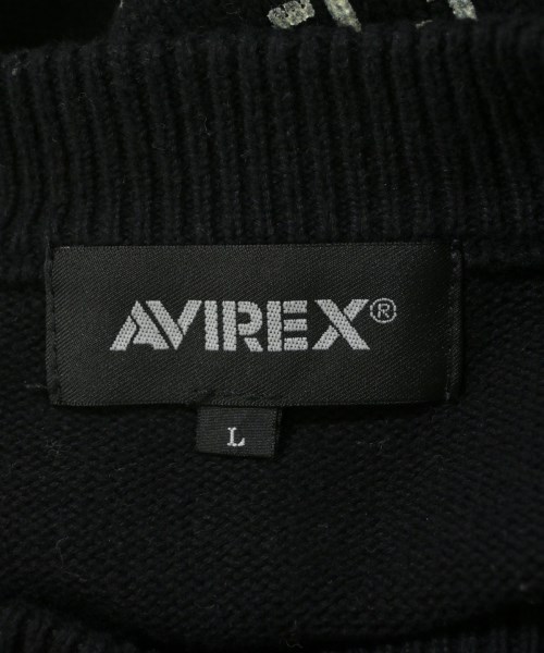 AVIREX（アヴィレックス）ニット・セーター 黒 サイズ:L メンズ/2200667803220