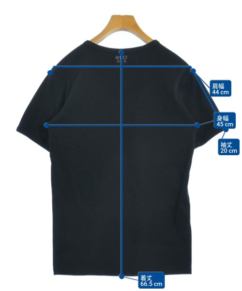 AVIREX（アヴィレックス）Tシャツ・カットソー 黒 サイズ:L メンズ/2200730419327