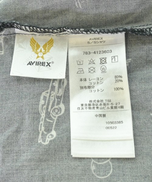 AVIREX（アヴィレックス）カジュアルシャツ 黒 サイズ:F レディース/2200721139036