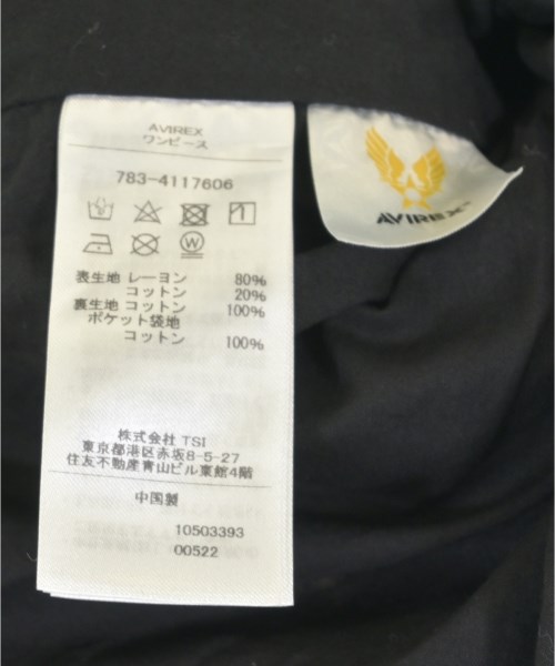 AVIREX（アヴィレックス）ワンピース 黒 サイズ:F レディース/2200721139043