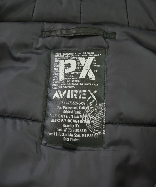 AVIREX（アヴィレックス）ダウンジャケット/ダウンベスト 黒 サイズ:L メンズ/2200685117019