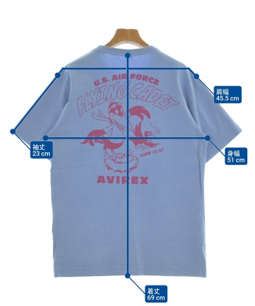 AVIREX（アヴィレックス）Tシャツ・カットソー 青 サイズ:L メンズ/2200686063049
