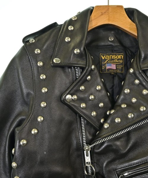 VANSON（ヴァンソン）ライダース 黒 サイズ:36(M位) メンズ/2200641195013